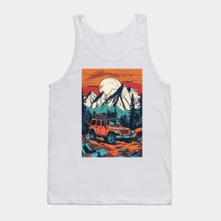 Jeep wrangler a muddy mountain Tank Top